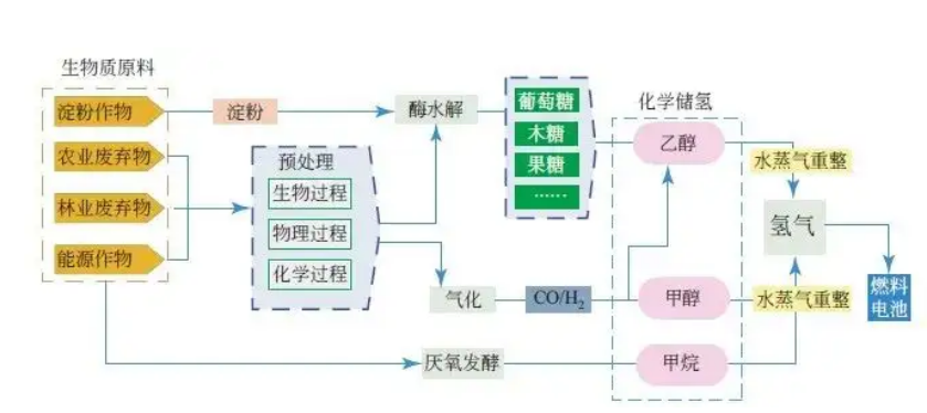 生物質(zhì)耦合制氫技術(shù)路線(xiàn)圖.png
